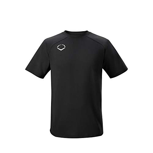 EvoShield Adult Pro Team Training Tee, Black - Small