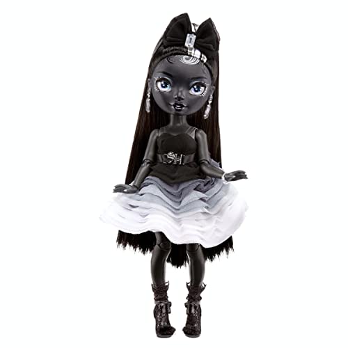 Rainbow High Shadow Series 1 Shanelle Onyx- Grayscale Fashion Doll. 2 Black Designer Outfits to Mix & Match with Accessories, Great Gift for Kids 6-12 Years Old and Collectors, Multicolor, 583554EUC