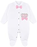 Lilax Baby Girl Newborn Crown Jewels Layette 4 Piece Gift Set 0-3 Months Pink