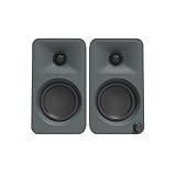 Kanto ORAMG 100W Powered Reference Desktop Computer Speakers with Bluetooth 5.0 and USB-C Input | Bi-Amplified | 100 Hz Automatic Crossover | Reference Quality Sound | Pair | Grey