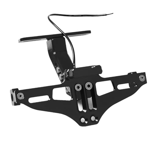 dengpandianzi Motorcycle License Holder Rear Registeration Plate Frame Mount Compatible With R15 V3 Accessories Gsxr Suzuki Boulevard M109R(Black)