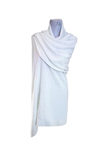 Velanio Cashmere Luxury Knitted Wrap Travel Shawl Scarf, Pashmina Stole, All-Season Scarf for Women Cashmere Wool Blend