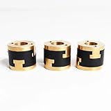 3pcs Brass V-core 3.1 Bi-Material Lead Screw Decoupler 3D Printer Z Axis Lead Screw Decoupler Oldham Coupling Flexible Shaft