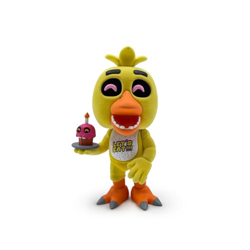 Youtooz FNAF Chica Flocked 4.7" Vinyl Figure, Collectible Chica from Five Nights at Freddys