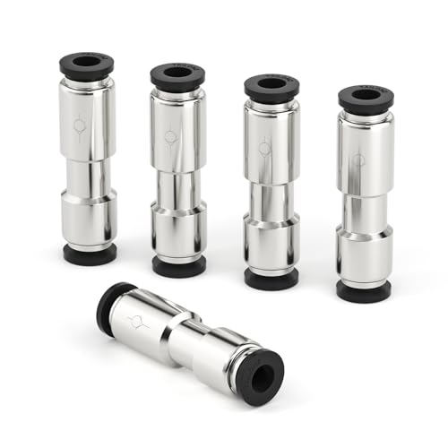 TAILONZ PNEUMATIC 1/4 Nickel plated copper Quick-plug type one-way check valve air pipe coupling CVPU check valve 5PCS