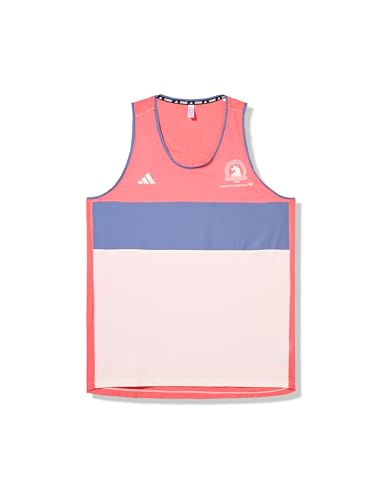 adidas Men's Boston Marathon 2024 Own The Run Tank, Preloved Scarlet