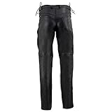 Milwaukee Leather Men's Premium Classic Casual Leather Motorcycle Riding Pants - 34