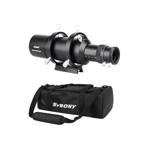 SVBONY SV106 Guide Scope with Helical Focuser Bundle with SV212 Multipurpose Telescope Bag (2 Items)