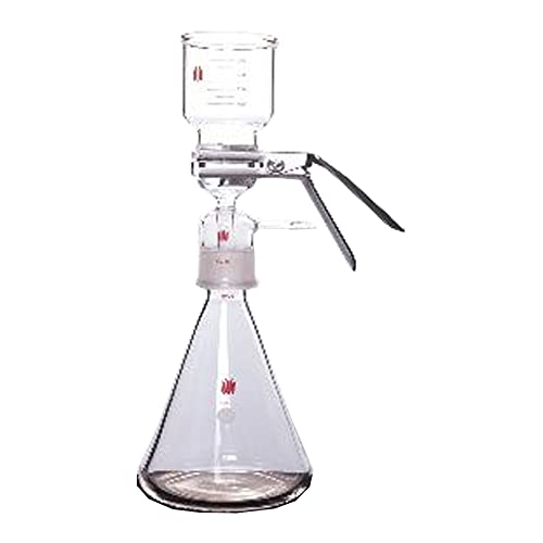 Kemtech America F10401LA Synthware Filtration Apparatus, Stainless Support, Filter 47mm, Funnel Capacity 300 ml, Flask Capacity 1000 ml, 40/35 Inner Flask Joint