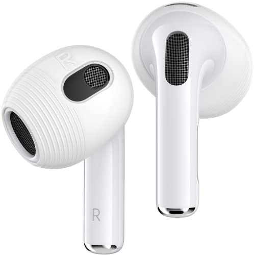 Gcioii 3 Pairs Ear Tips Covers for AirPods 3 [Fit in Case] Anti Slip Silicone Sport Ear Tips,Anti Scratches Accessories Compatible with Apple AirPods 3rd Generation (Translucent)