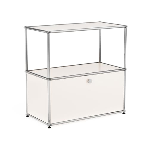 ARVORA Modern Storage Cabinet Versatile Free-Standing Organizer for Home, Office, Garage, Kitchen, Furniture Decoration, White D