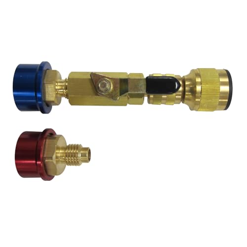 Mastercool 81490 R134a Valve Core Remover & Installer – Service Valve Cores Under Pressure – Compact Tool for Automotive A/C Systems with Internal Shutoff