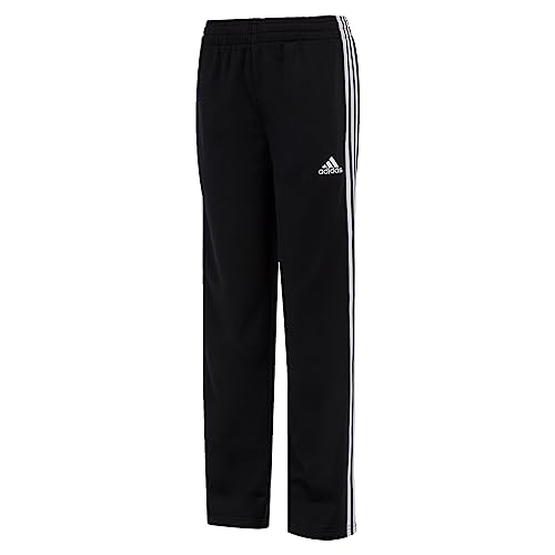 adidas Boys' Active Sports Athletic Tricot Jogger Pant, Iconic Adi Black, Large (14/16)