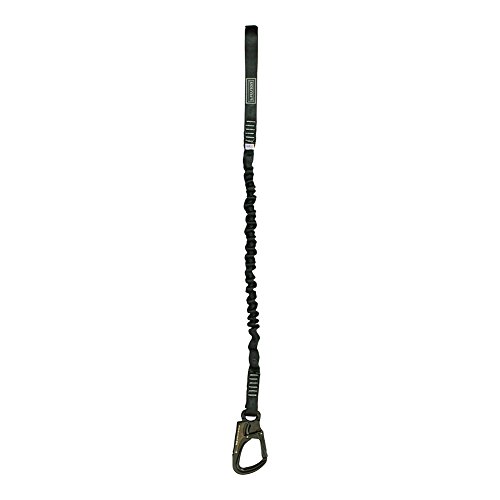 Fusion Tactical ProGlide Military and Police Helo Lanyard - 2ft Elastic Bungee, 23kN - Black, 24 inches