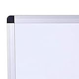 VIZ-PRO Dry Erase Board/Magnetic Whiteboard, 8' x 4', Silver Aluminum Frame