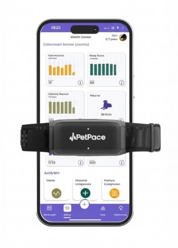 AI Health Monitor & GPS Tracker for Dogs | Track Heart Rate, Pain, Anxiety & Stress | Vet Backed, Near Real-Time Alerts & Monitoring | Subscription Required | Smart Collar 2.0 (Small)