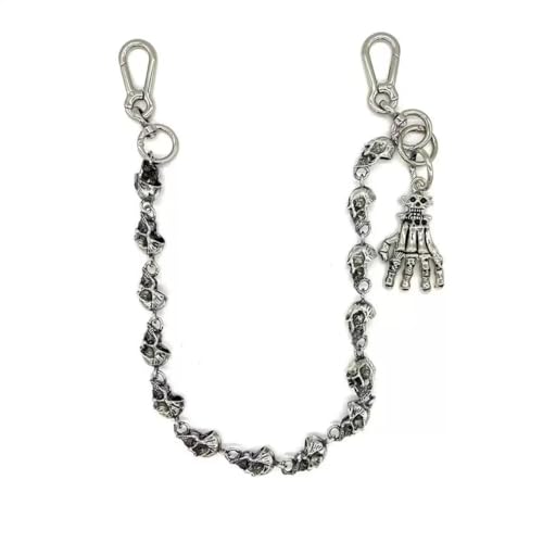 Men's Wallet Chain, Punk Skull Pants Chain Accessory Goth Style for Men and Women