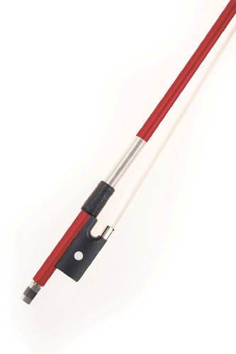 Glasser Fiberglass Violin Bow With Horse Hair (4/4, Red)