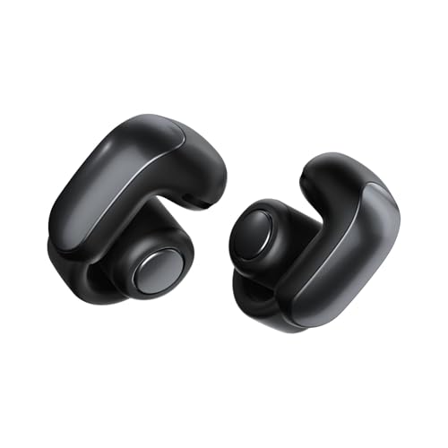 Bose Ultra Open Bluetooth Earbuds, True Wireless Earbuds with OpenAudio for Awareness, Clip On Design for Comfort, Immersive Audio, Up to 48 Hrs of Playtime, Black