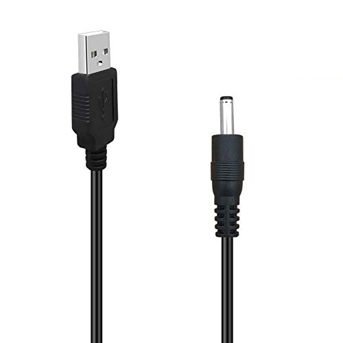 NEORTX USB to DC3.5mm Cable 3ft, 5V Power Cord 1 Meter USB to DC 3.5mm x 1.35mm Male Barrel Jack Plug Adapter Connector Charging Cable for Small Electronics Device with DC 3.5mm Interface (Black)