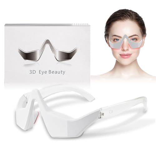 Sumei angel 3D Eye Massager, Advanced Beauty Device for Dark Circles, Puffiness, and Wrinkles Reduction, Eyecare Glasses for Relaxation and Improved Eye Beauty Care Machine(White)