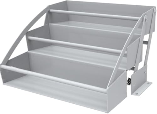 Organizador de gabinete extraíble de 3 niveles, estantes desplegables para armario de cocina, tablero de ahorro de espacio para gabinete superior de elevación, carga de 44.1 lbs (un color 15.748 x
