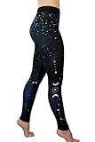 Lightweight Printed Yoga Leggings - Soft High Waist Workout Leggings for Women - Mandala Yoga Pants - Casual Women's Leggings (Moonlight S/M 4-10)