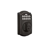 Schlage BE365 V CAM 716 Camelot Keypad Deadbolt, Electronic Keyless Entry Lock, Aged Bronze