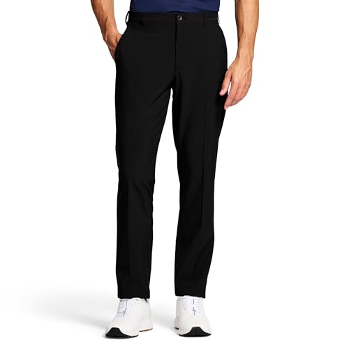 IZOD Men's Golf SwingFlex Slim-Fit Pants, Black, 36W X 32L