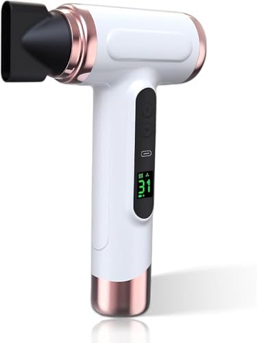 Cordless Hair Dryer,15000mAh Cordless Hair Dryer Rechargeable with USB Charging Cold,Cold Hot Wind Battery Hair Dryer for Travel Camping (White)