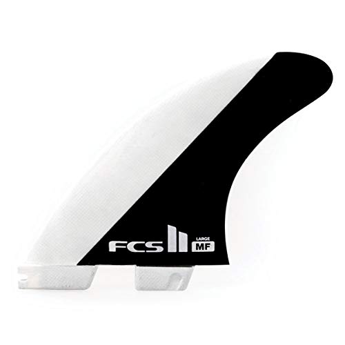 FCS II Mick Fanning Tri Fin Set Black/White Medium