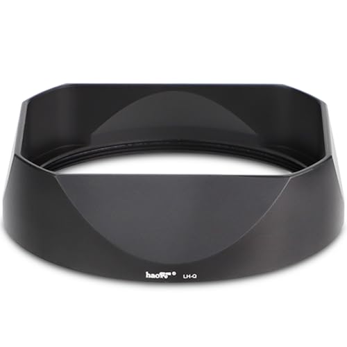 Haoge Metal Square Lens Hood for Leica Q3 Q3-43 Camera Accessories Black LH-LQ343B