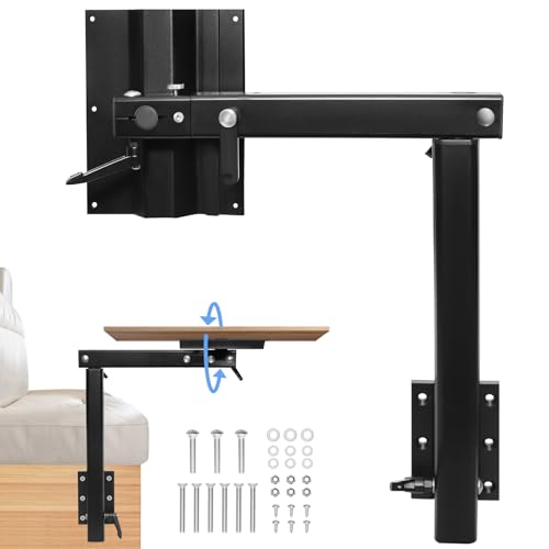 HWHongRV Camper Van Folding Table Legs, Motorhomes Table Legs 90° Folding Top, Detachable Height Adjustable, Furniture Camper Van for RV Travel Trailer