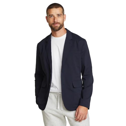 Eddie Bauer Men's Ultimate Voyager Travel Blazer, Navy, 46