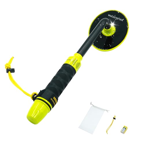 GC-2008 Portable Underwater Metal Detector with Vibration & Light Alerts, Waterproof & Durable Design for All Terrains