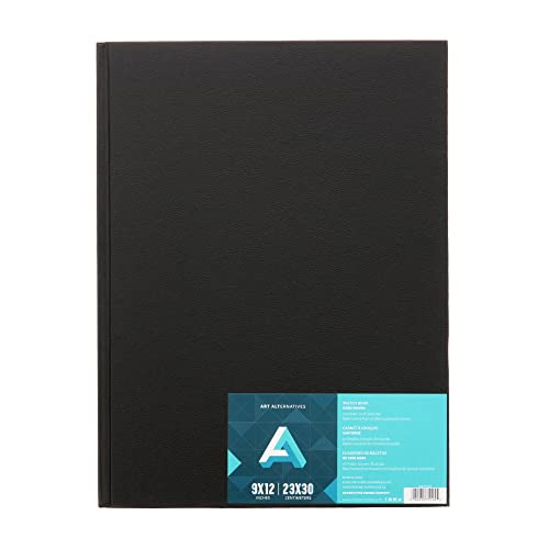 Art Alternatives Hard-Bound Sketch Book, 9 in x 12 in