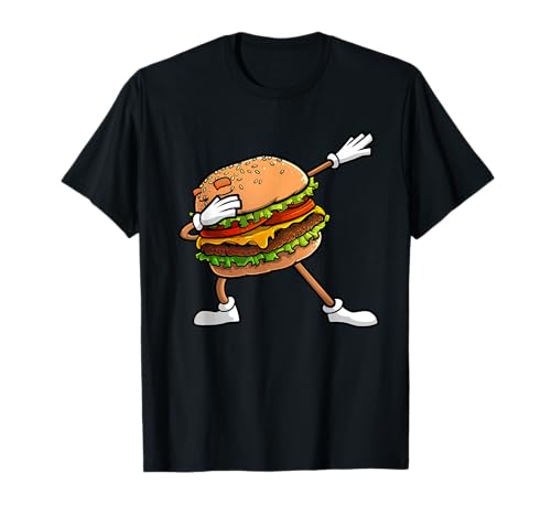 Funny Hamburger Art Kids Men Women Cheeseburger Lover T-Shirt