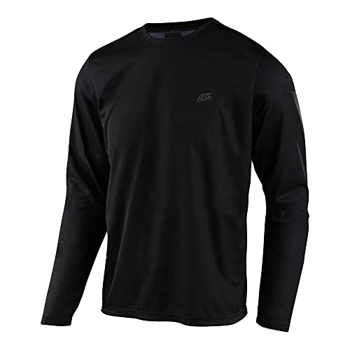 Troy Lee Designs Cycling MTB Bicycle Mountain Bike Jersey Shirt for Men, Flowline LS (Black, Medium)