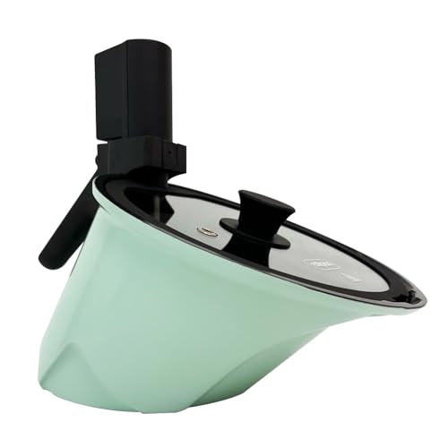 ROLLPAN - NEW - Automatic Rotating Cooking Pot - Compact, Non-Stick, Ceramic coated, Automated cooking pot. M (Mint)