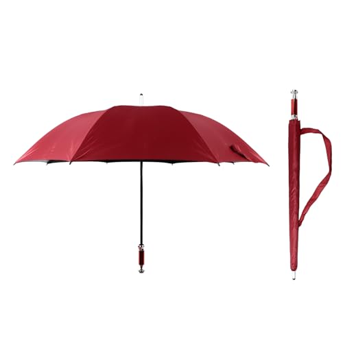 Pssopp 130cm Diameter Umbrella Automatic Straight Rod Black Glue Stylish Sunshade Design, Made of Premium Impact Cloth Material, Large Size Sunshade Umbrella for Golfers (VIP Second
