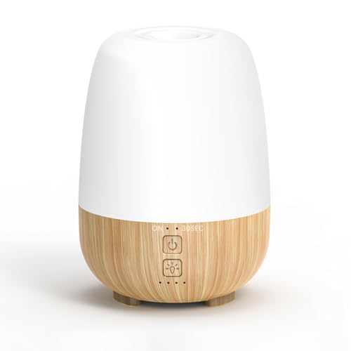 SEEDSEEL 150ML Cordless Essential Oil Diffuser, Built-in 6000mAH Rechargeable Battery, 7-Hour Runtime, 7 LED Color Changing Lights, Portable Aromatherapy Diffuser for Home,Office,Outdoor