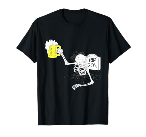 Funny 30th Birthday | R.I.P. 20's Tombstone T-Shirt