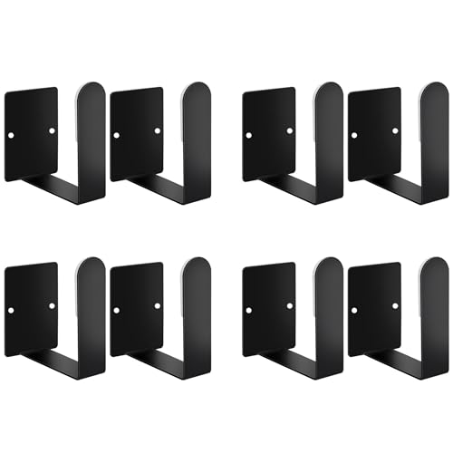 YURINJEE Pot Lid Holder Stainless Steel Wall Mounted 3M Self Adhesive Pan Cover Racks (Set of 4) Freely Adjustable Length (Black)