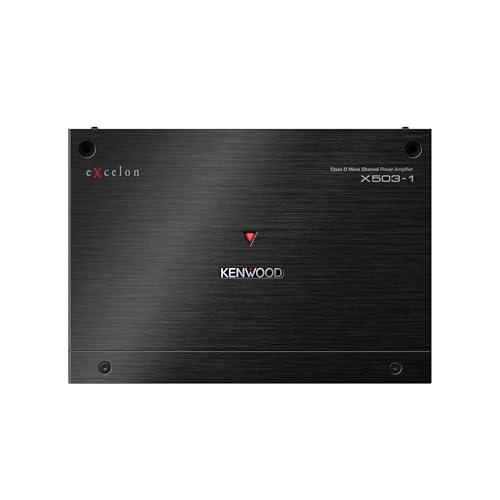 KENWOOD eXcelon X503-1 Class D Mono Power Amplifier – 1000W Max Power, Variable Low Pass Filter, Bass Boost, Wired Remote Included