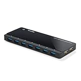 TP-Link Powered USB Hub 3.0 with 7 USB 3.0 Data Ports and 2 Smart Charging USB Ports. Compatible with Windows, Mac, Chrome & Linux OS, with Power On/Off Button, 12V/4A Power Adapter(UH720)