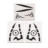 Ryomen Sukuna Tattoo Itadori Yuji Tattoo Anime Cosplay Temporary Tattoos Body Face Wrist Stickers Makeup Props Accessory (D)