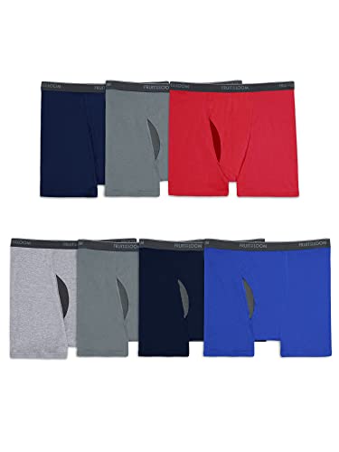 Fruit Of The Loom Mens Coolzone Briefs, Moisture Wicking & Breathable, Assorted Color Multipacks Boxer, Big Man - 7 Pack - Assorted Colors, 4X-Large US