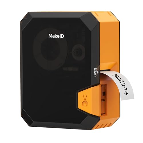 Makeid P31 Industrial Label Maker, Thermal Transfer Label Printer Portable Bluetooth Labeler with 0.71" W x 26.24ft L Label, Wire and Cable Labeling Machine for Job Sites, Fast Creat and Print Label
