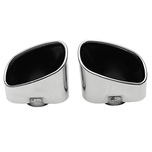 SAXTZDS Stainless Steel Chrome Car Exhaust Tips Dual Tailpipe Muffler Pipe Cover,Fit for BMW X5 E70 E53 2000-2016