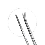 SURGICAL ONLINE Set of 2 Premium Quality 12" Rochester Pean Hemostat Forceps Straight & Curved Clamps Three Locking Positions - SurgicalOnline